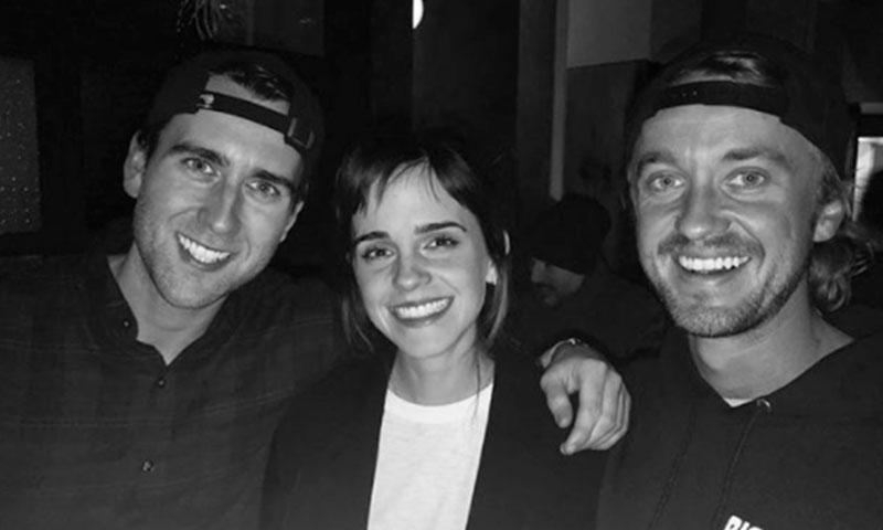 ¿Reunión de Hogwarts? Emma Watson posó junto a sus coestrellas de Harry Potter